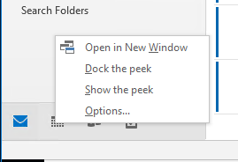 Add calendar dock a peek on outlook 2016 for mac
